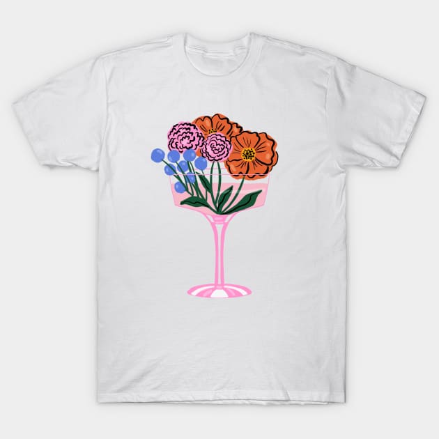 Massive floral cocktail T-Shirt by Taranormal